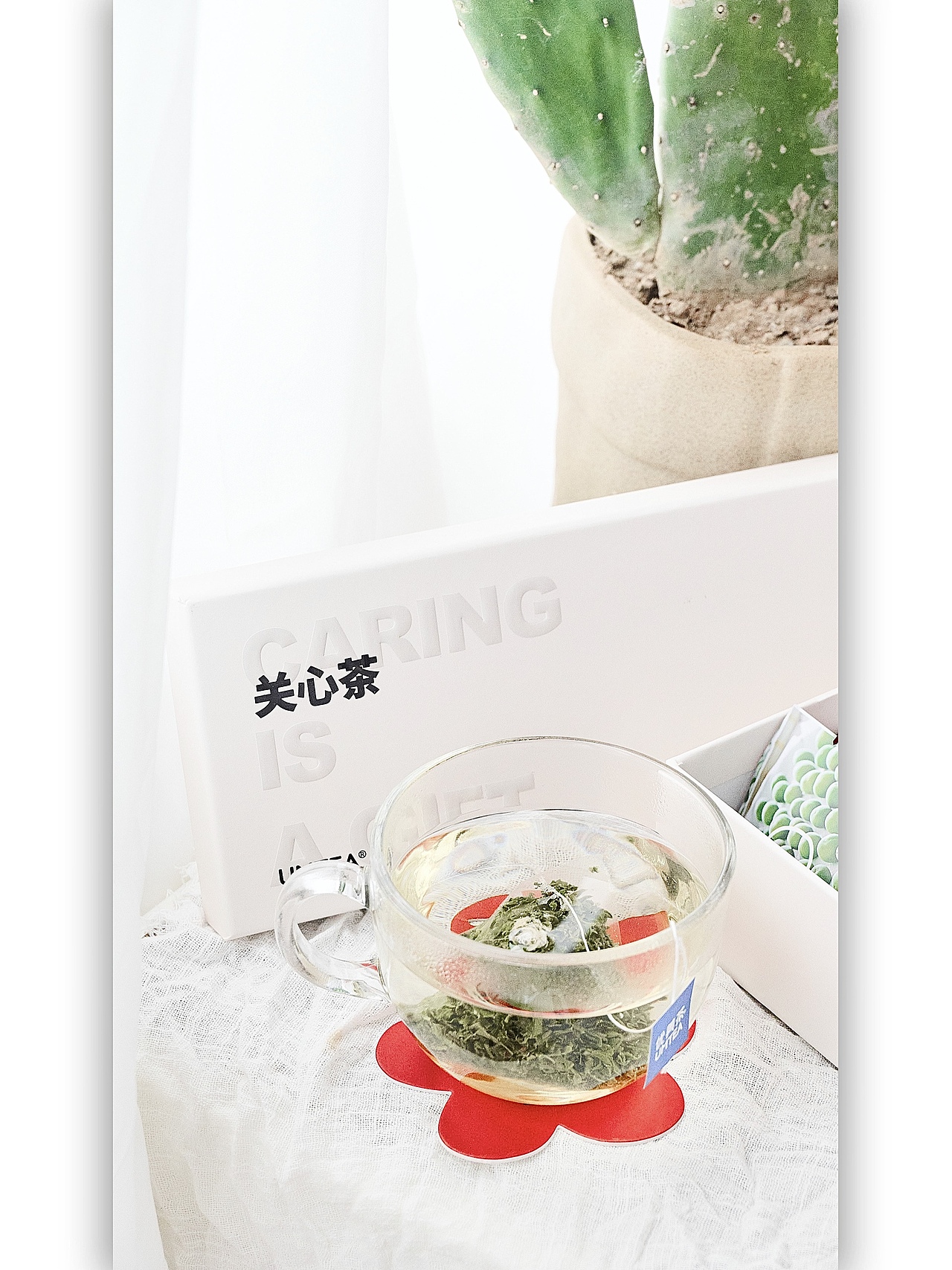 送你一朵小红花|关心茶