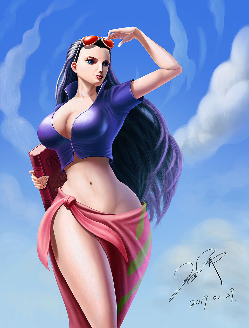 插画练习海贼王妮可罗宾