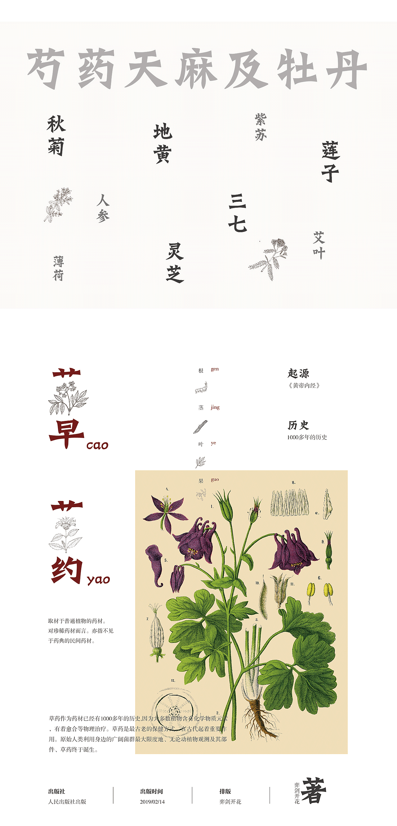 中草药画册