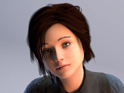 小女孩三维人物练习