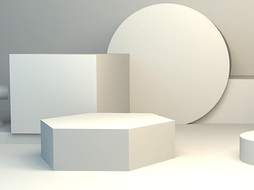 C4D 化妆品BANNER场景