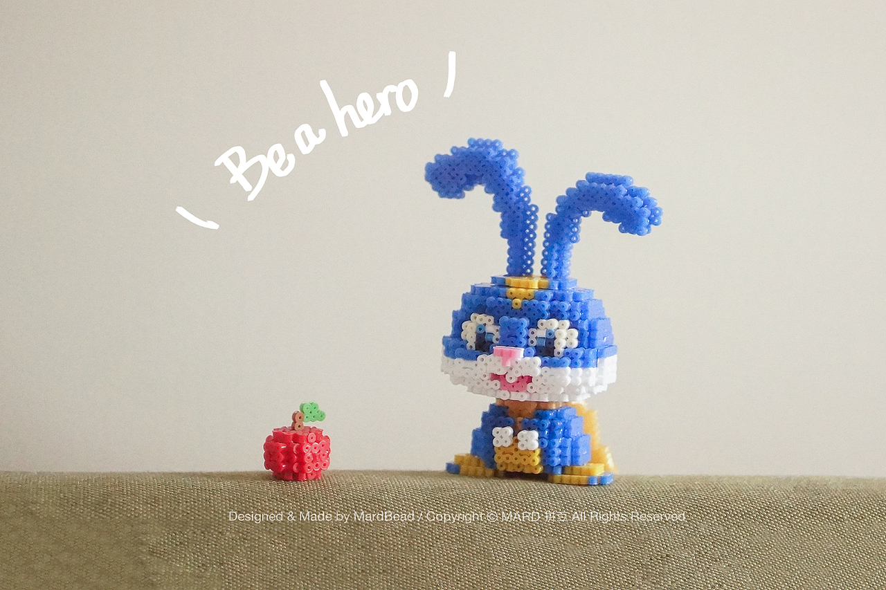 MARD拼豆原创-爱宠大机密2-兔子