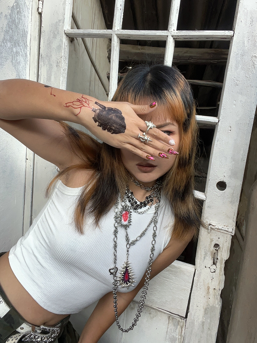 血/火_原创设计首饰双面吊坠