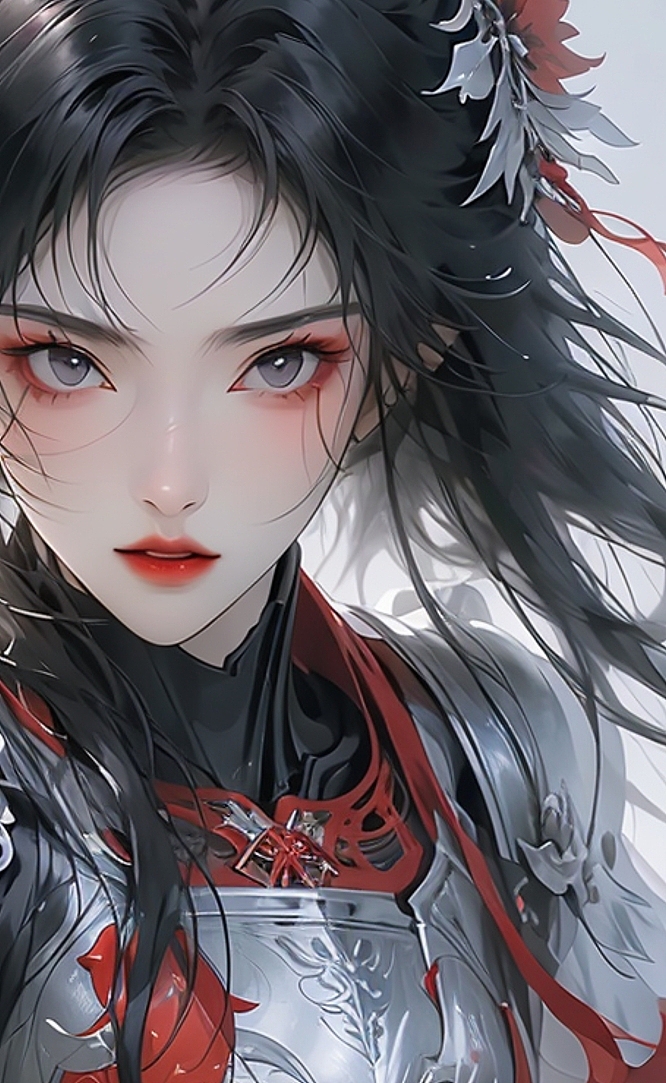 国风插画|古风插画|古风|最后的抵抗-披甲的公主（图ZMzc5MTM4NTYw） - AI作品 - 站酷设计师课代表H原创素材 - 站酷ZCOOL