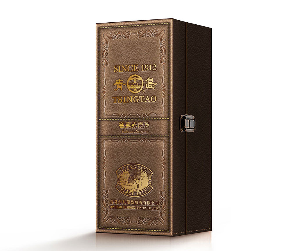 青岛华东庄园红酒皮盒包装设计——艺鼎鹏（图ZMzk2NzMxMjA=） - 包装 - 站酷设计师艺鼎鹏设计原创素材 - 站酷ZCOOL