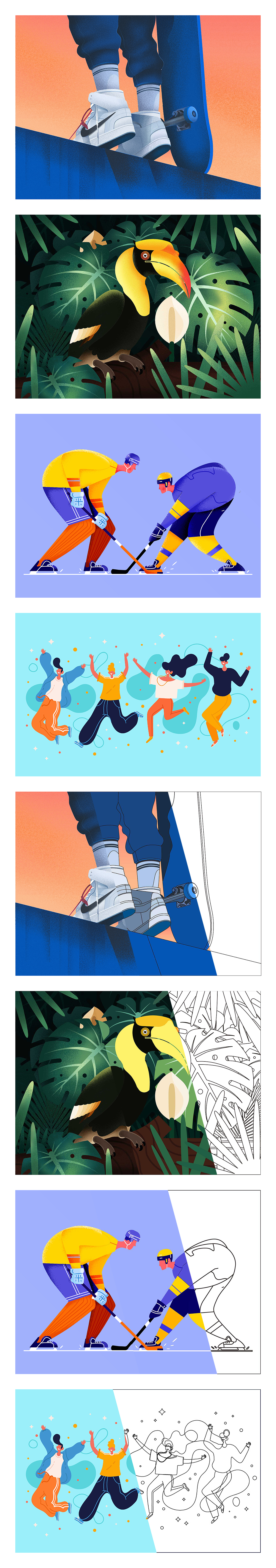 插画练习（图ZMTg5NzU0Mzk2） - 创作习作 - 站酷设计师吴老汉的猫原创素材 - 站酷ZCOOL