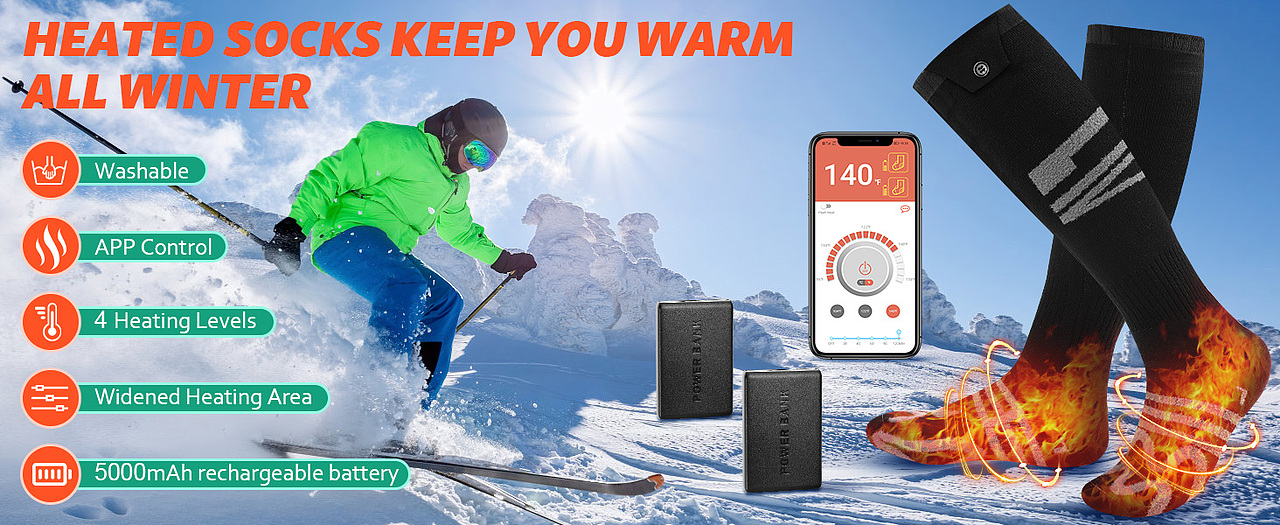 发热袜子 亚马逊主图 A+