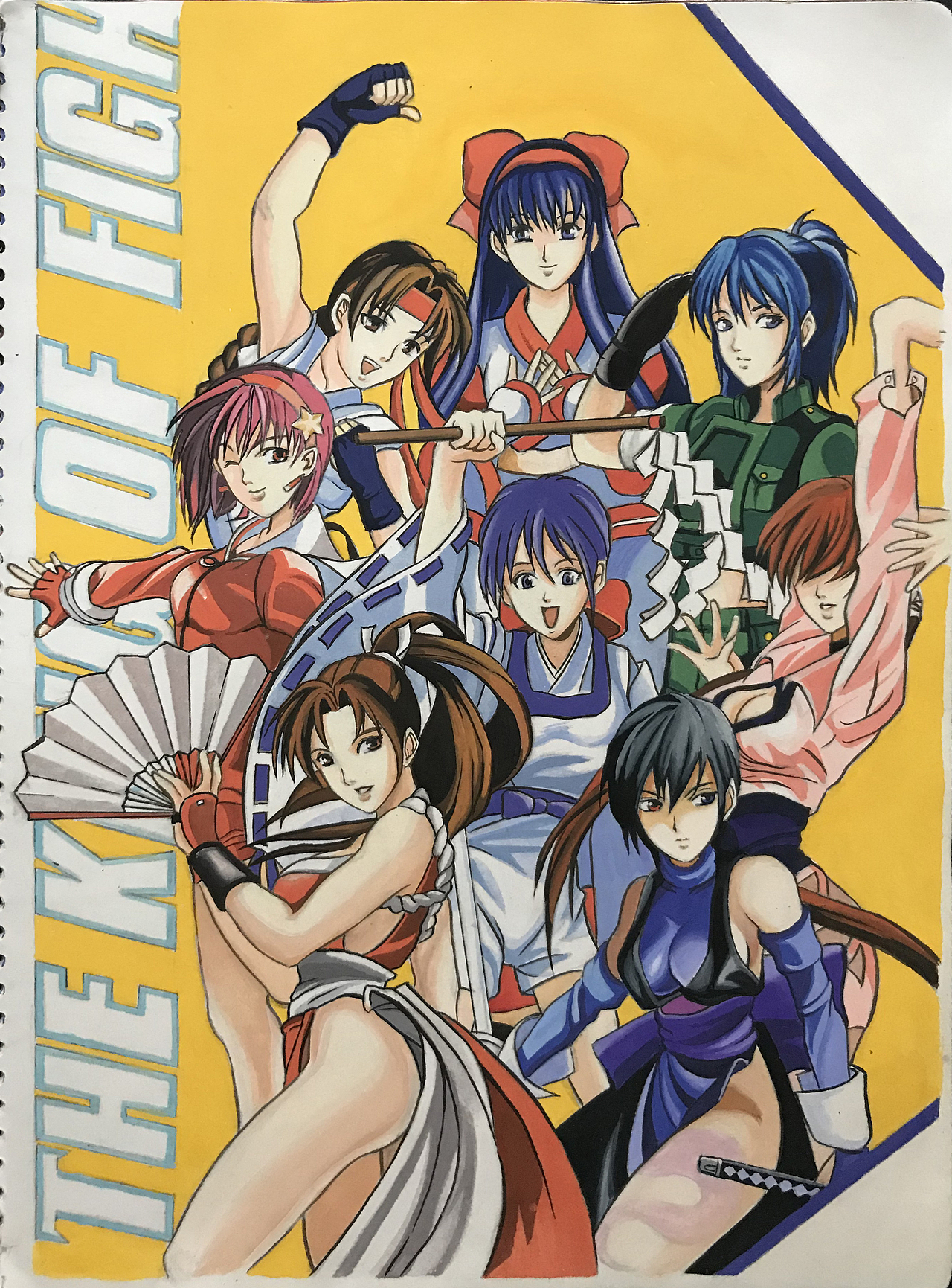 拳皇系列-水粉手绘临摹