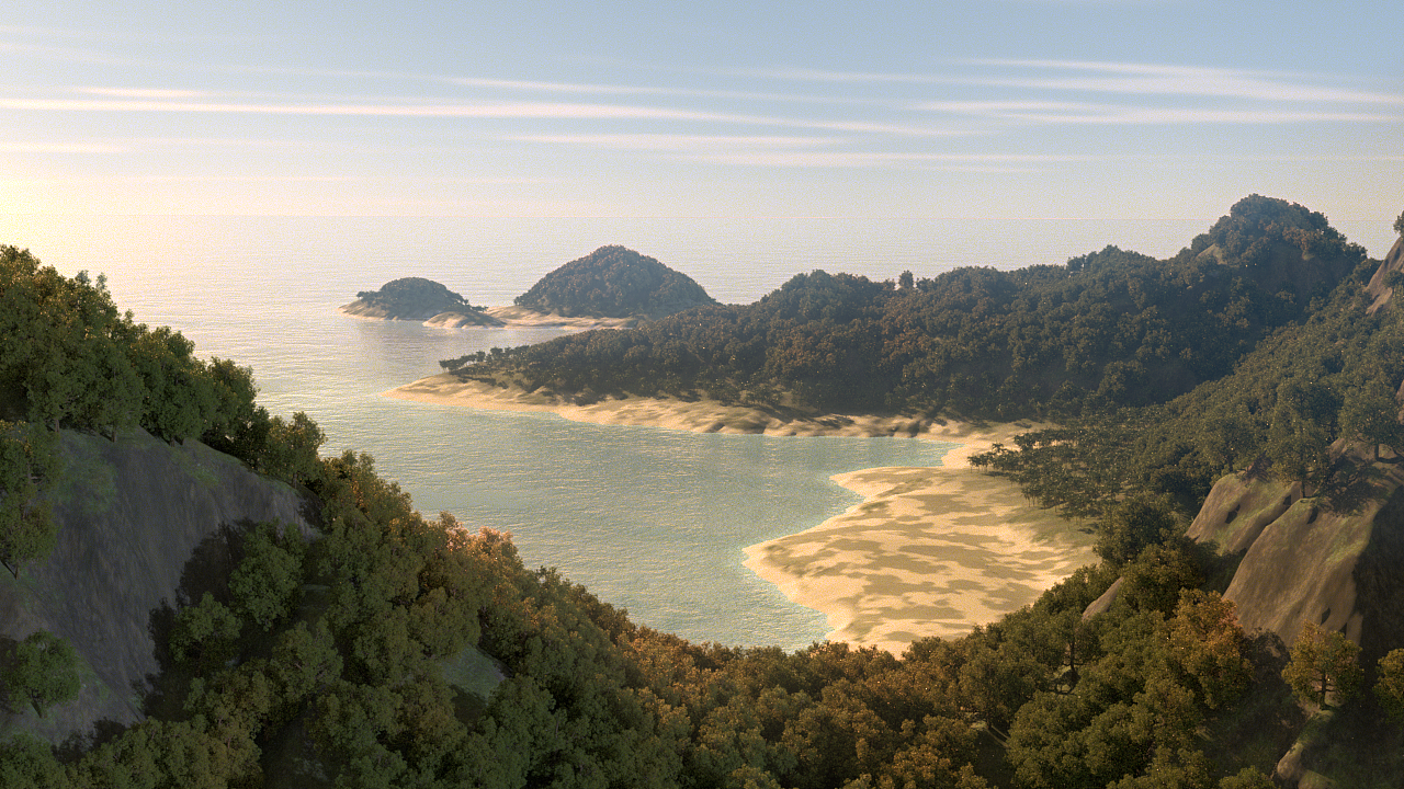 海岸|三维|场景|cg_ryan_原创作品-站酷zcool