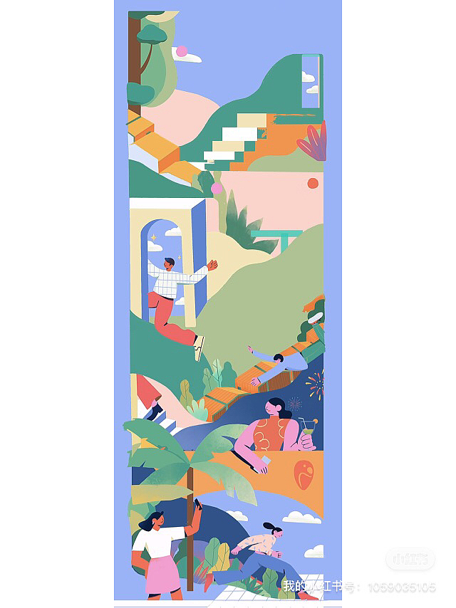 如何快速临摹超长卷插画？（图ZMzE4OTYwOTQ4） - 商业插画 - 站酷设计师一乐hahaha原创素材 - 站酷ZCOOL