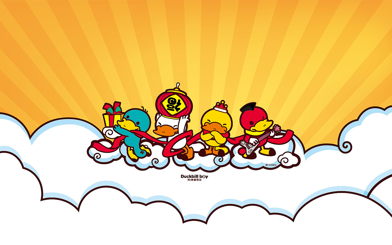 鸭嘴兽男孩 2016新年贺岁壁纸(电脑壁纸、IPHONE壁纸、iPad壁纸、安卓手机壁纸)