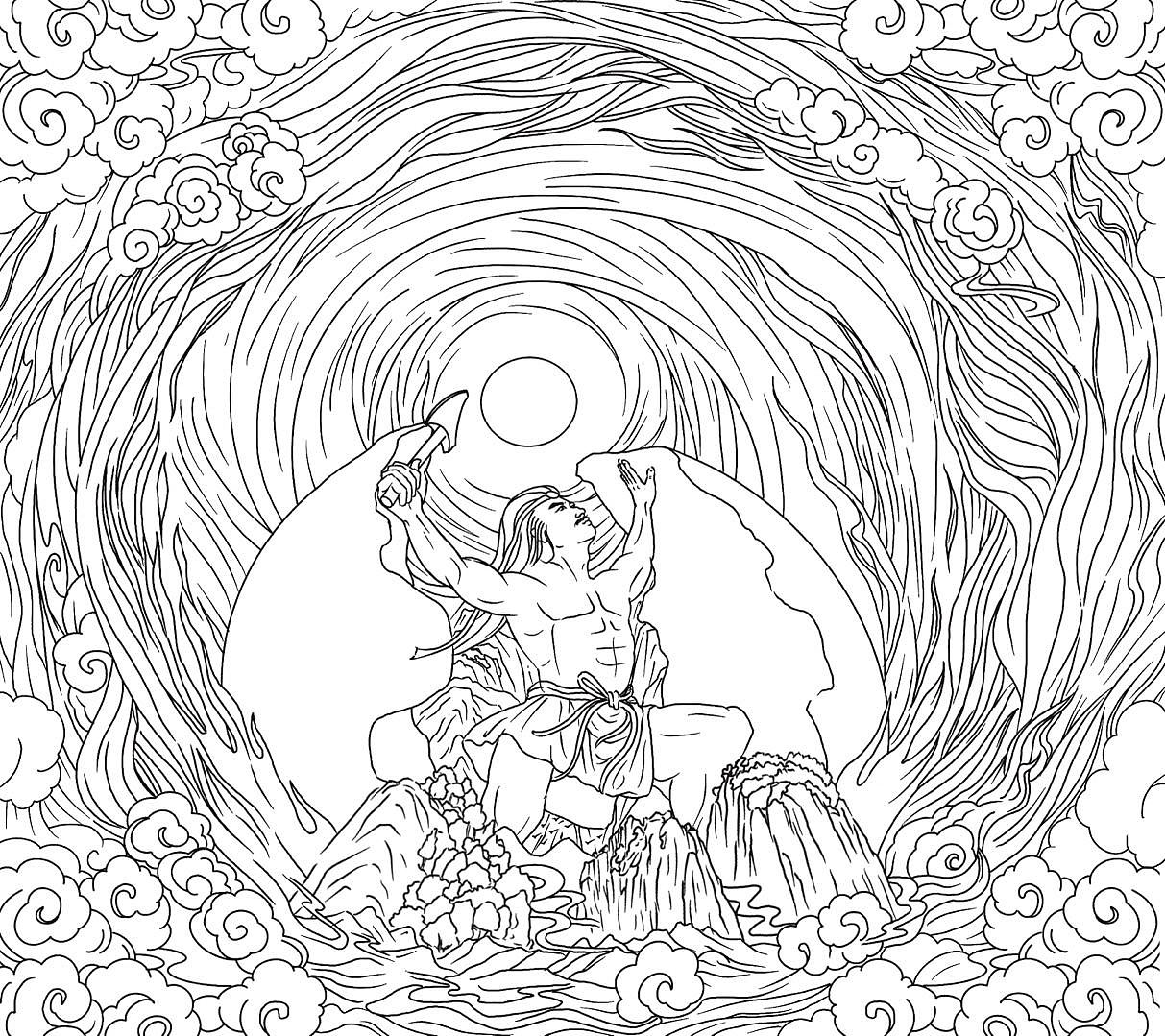 盤(pán)古開(kāi)天養(yǎng)生蛋包裝設(shè)計(jì)（圖ZMjg5NTU2ODk2） - 包裝 - 站酷設(shè)計(jì)師竹官又耳原創(chuàng)素材 - 站酷ZCOOL