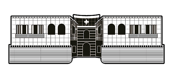 黑白建筑——点线面