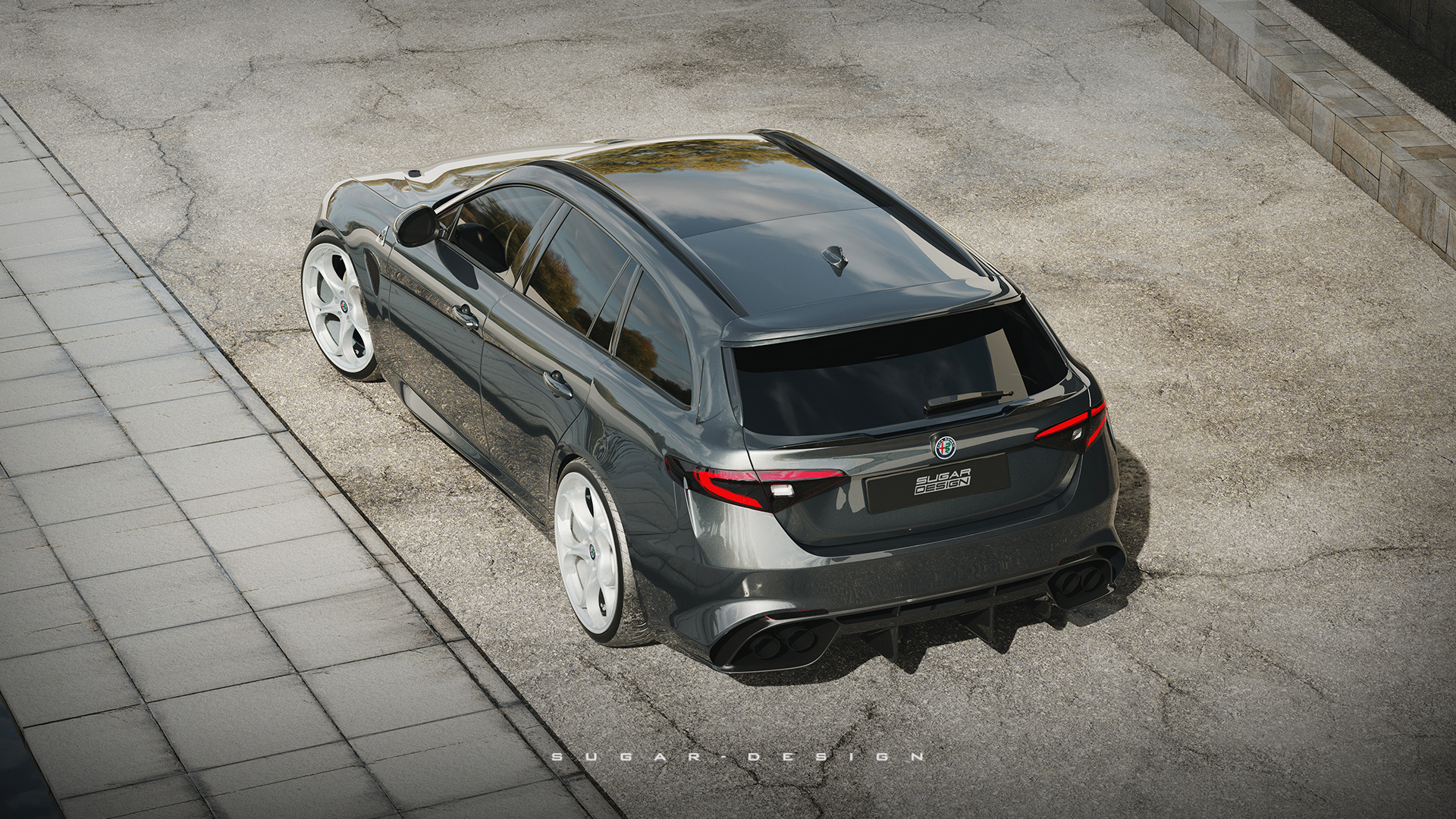 阿尔法·罗密欧giulia 四叶草旅行车新车预览!