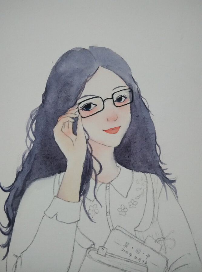 把眼睛画上,眼睛是心灵的窗户,一定要慢慢的谨慎的画。