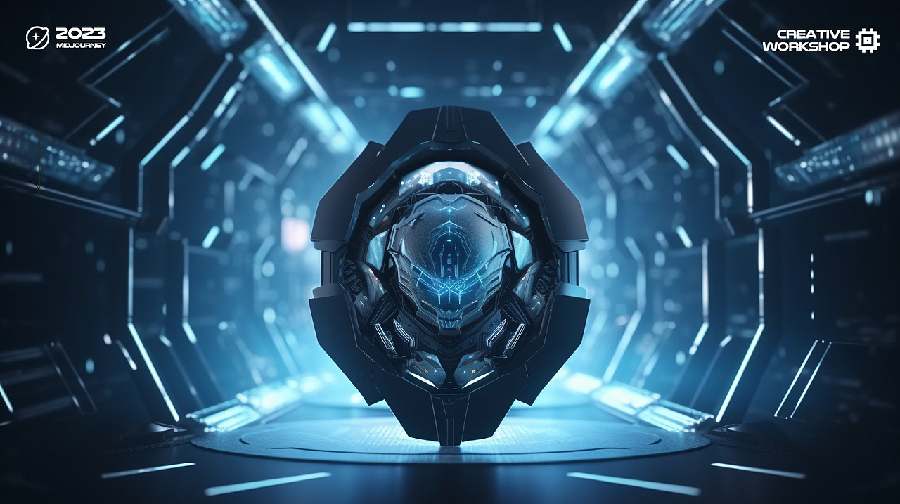 高端大气3d科技安全创意背景