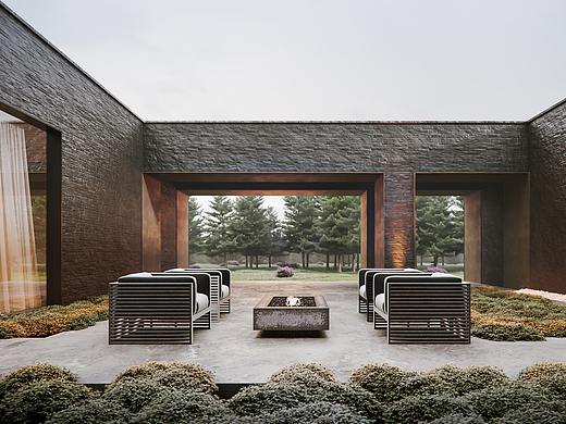 24(院子)练习（个人主页-ZNTE4MjQ0OTY=） - 建筑/空间 - 站酷设计师来自于北原创素材 - 站酷ZCOOL