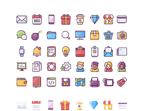 一组图标（个人主页-ZMjkwNjQ3NDA=） - 图标 - 站酷设计师清欢如是原创素材 - 站酷ZCOOL