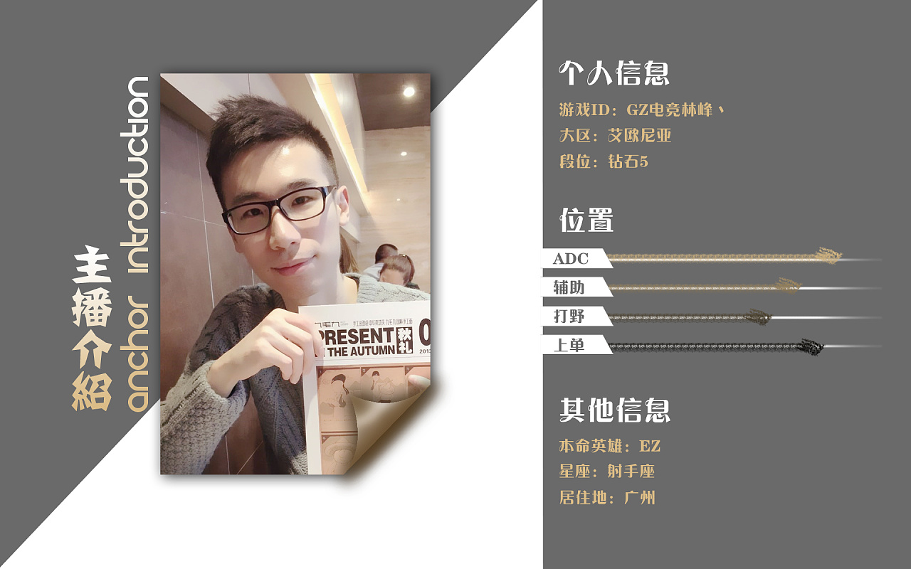 lol主播介绍界面|网页|个人网站|seatlemanias - 原创作品 - 站酷