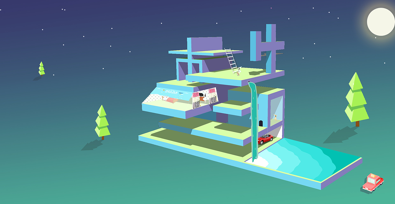2.5d模型设计（图ZOTAzMTkwMzY=） - 其他空间 - 站酷设计师蘑菇头阿李原创素材 - 站酷ZCOOL