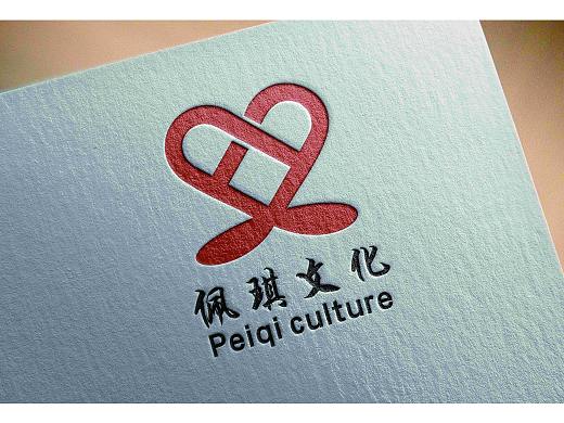字母PQ原创LOGO设计佩琪文化logo样稿