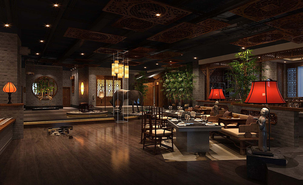 问鼎中餐厅-成都中餐厅设计丨成都中餐厅装修（图ZODcwNzM5MDA=） - 家装设计 - 站酷设计师中餐厅设计原创素材 - 站酷ZCOOL