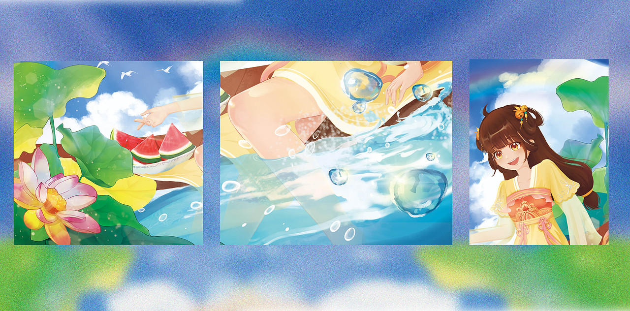 夏秋（图ZMjY2NDU5MzMy） - 海报 - 站酷设计师鹿宁竹崽原创素材 - 站酷ZCOOL
