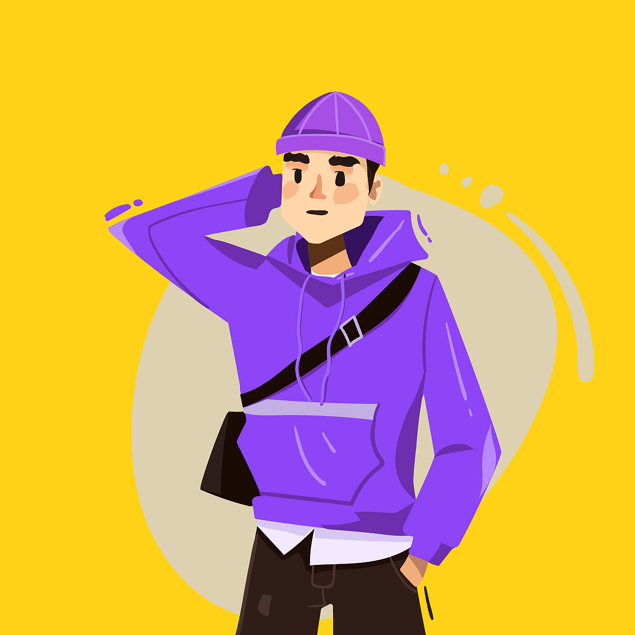 人物插畫（圖ZMjAxMTk4NDI4） - 商業(yè)插畫 - 站酷設(shè)計師Aircrafe原創(chuàng)素材 - 站酷ZCOOL