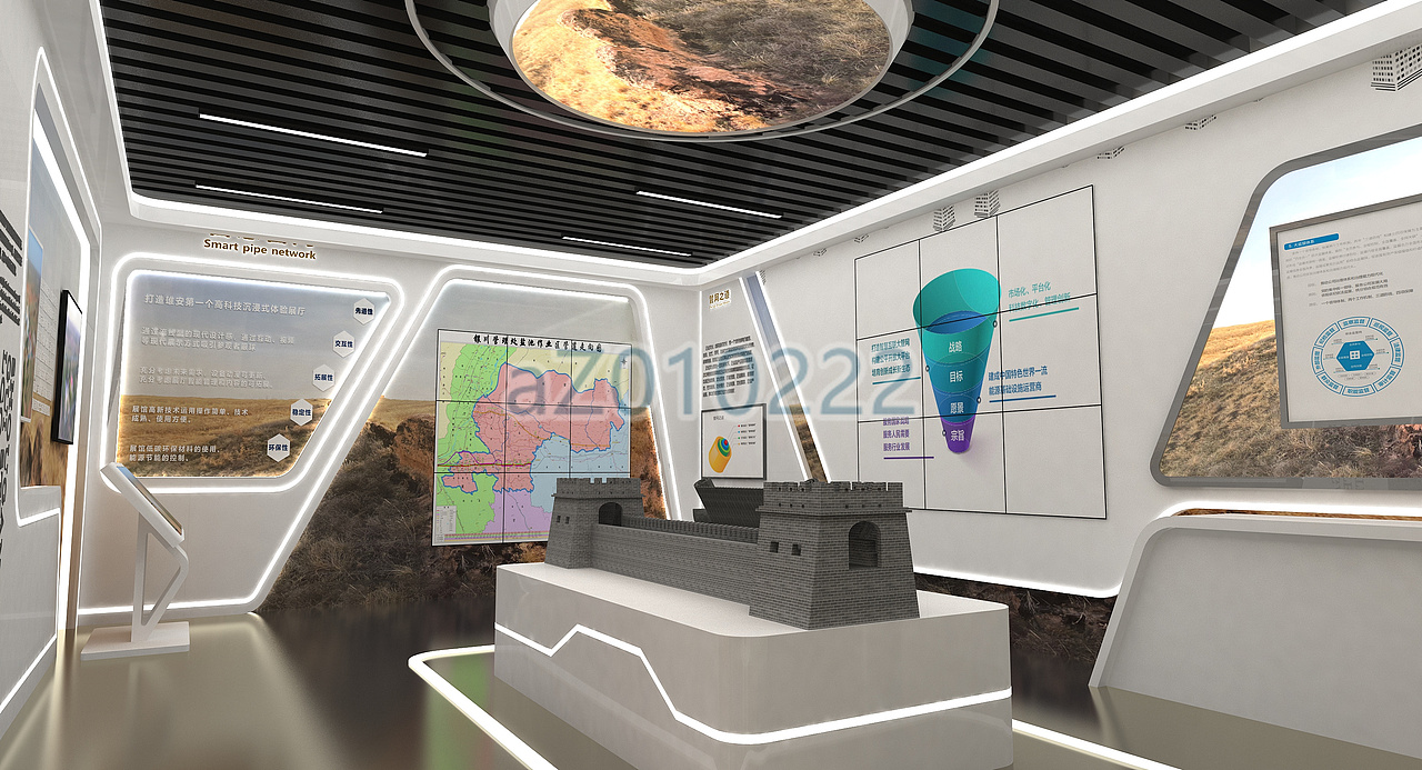 盐池展厅（图ZMjkxMDg3MDM2） - 场景 - 站酷设计师懒兔007原创素材 - 站酷ZCOOL