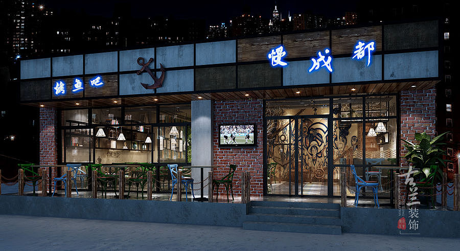 烤肉店专业设计|烤肉店装修|烤肉店设计公司|古兰装饰（图ZOTc3Njk2NTY=） - 家装设计 - 站酷设计师烤肉店装修设计原创素材 - 站酷ZCOOL