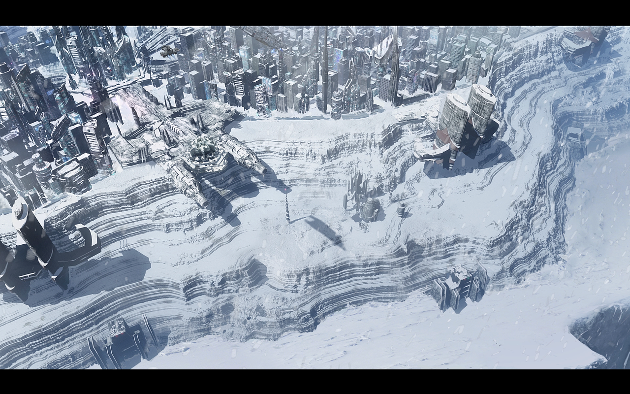 迷途暴雪奇缘数字绘景场景制作