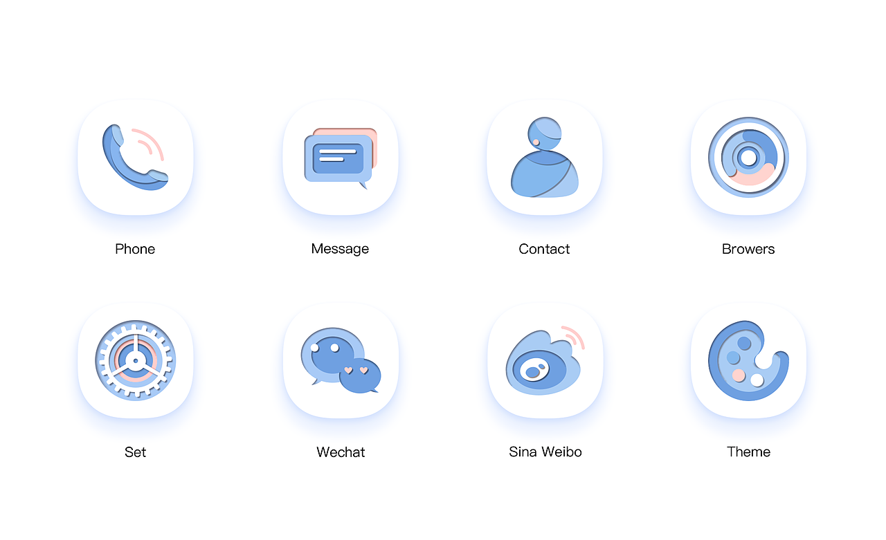 纸上视界-剪纸风手机主题图标