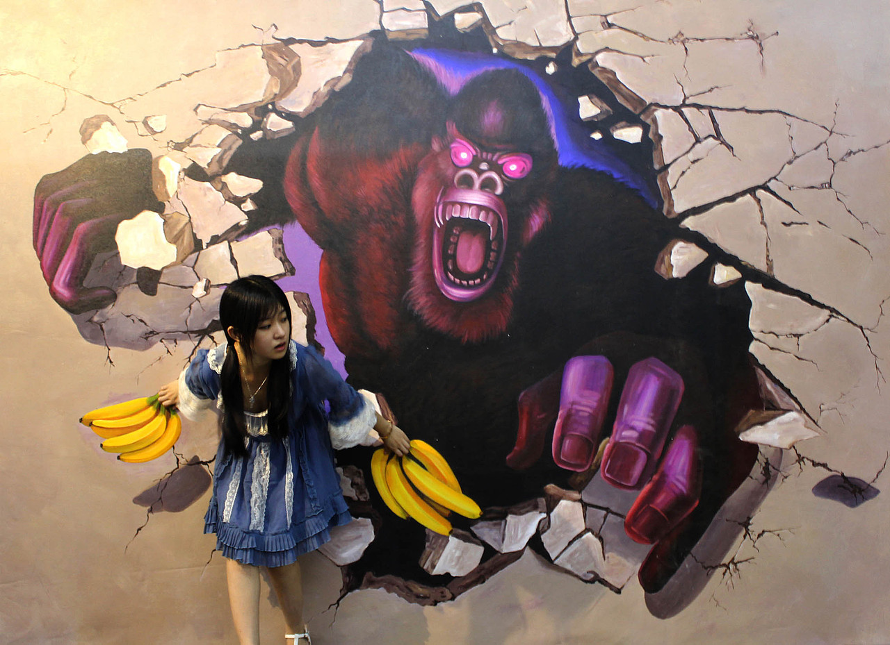 林盟艺饰3d画作品,3d画展,3d立体画