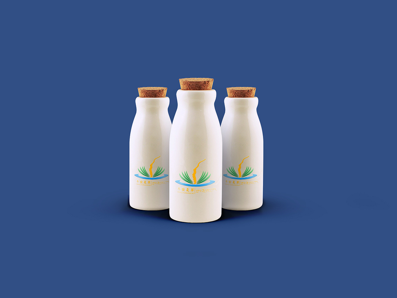 藏式logo设计冬虫夏草