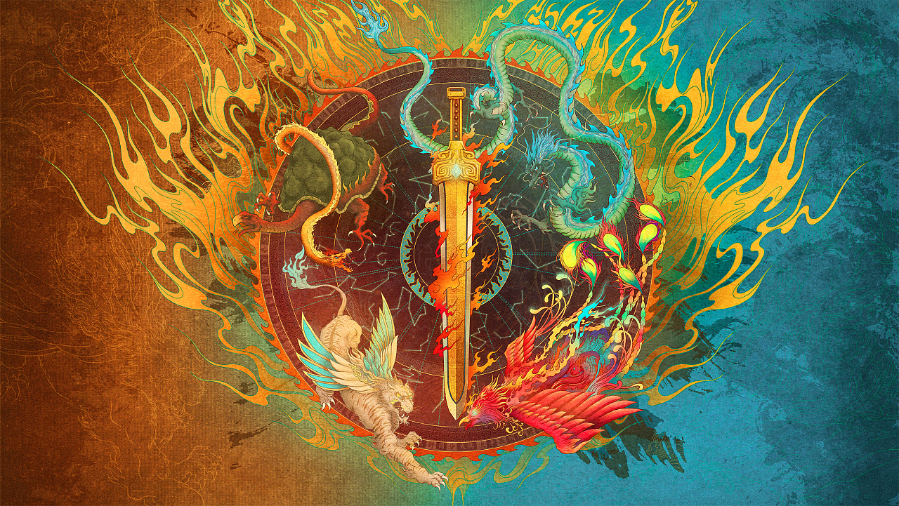 四月——网易轩辕剑游戏插画设计