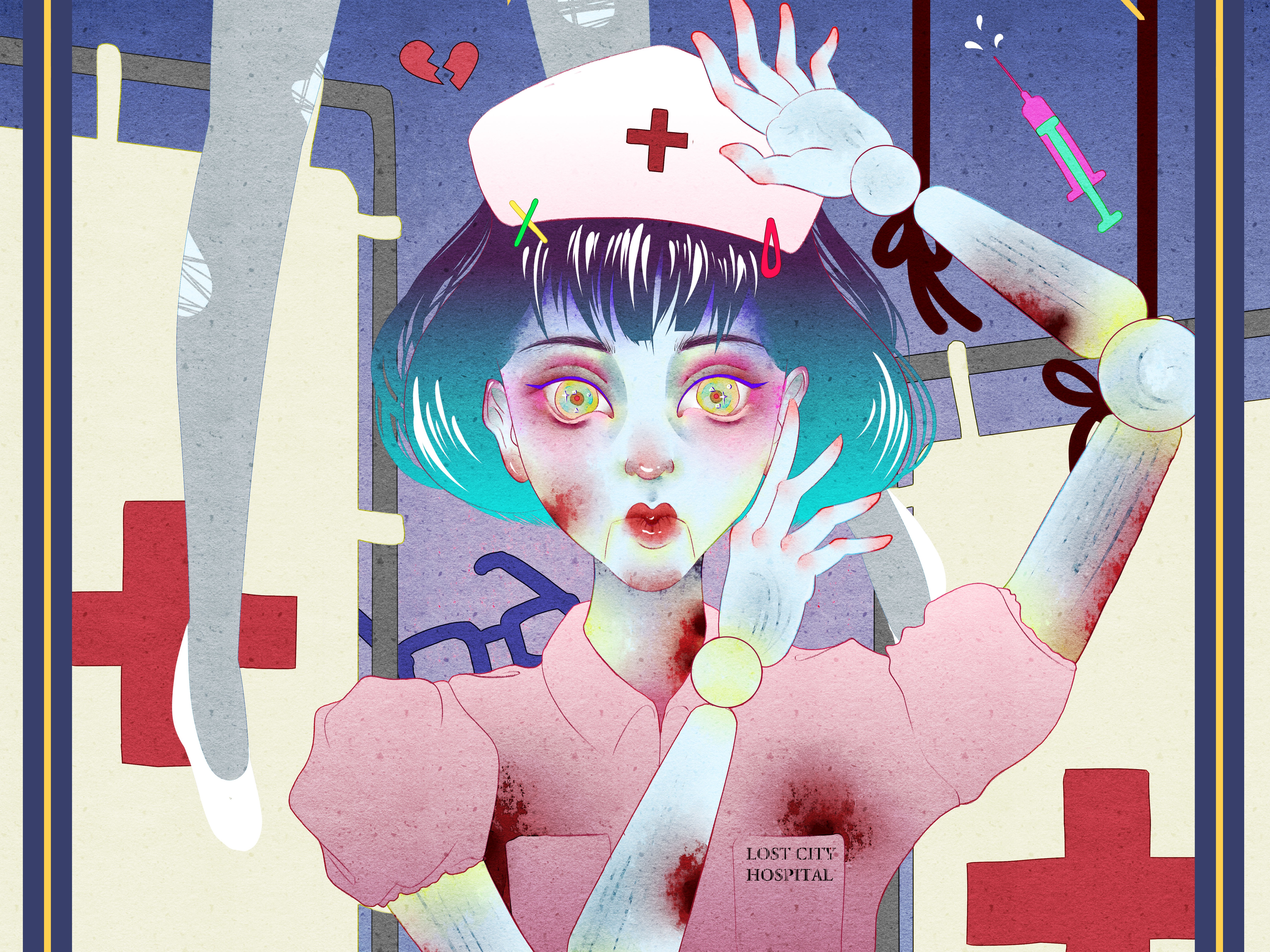 迷城-丧尸来袭主题海报_福彤tomato-站酷zcool