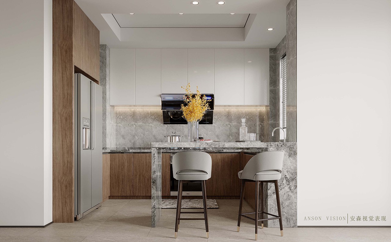 一套现代住宅表现~