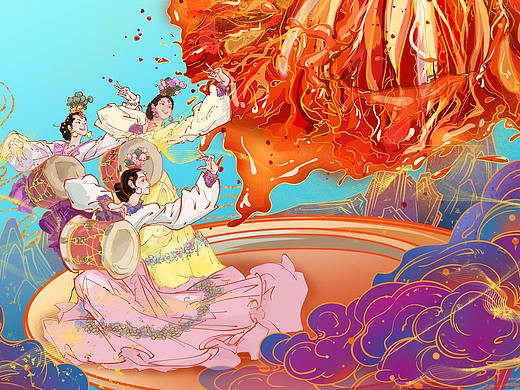 辣白菜插画包装