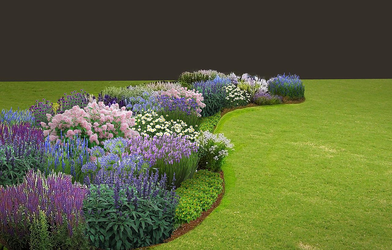 景观效果图的花镜处理