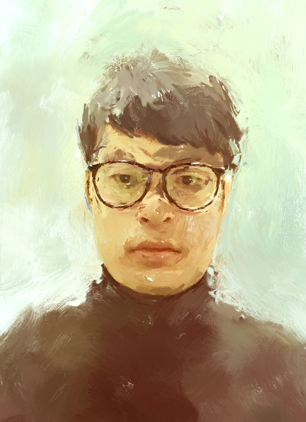 自画像（图ZNjMyOTc3NTI=） - 绘画 - 站酷设计师山屹原创素材 - 站酷ZCOOL