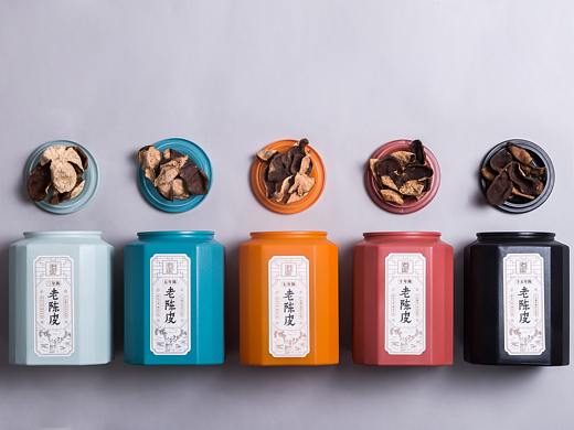 义统×皆行设计：老皮的茶，陈皮包装设计