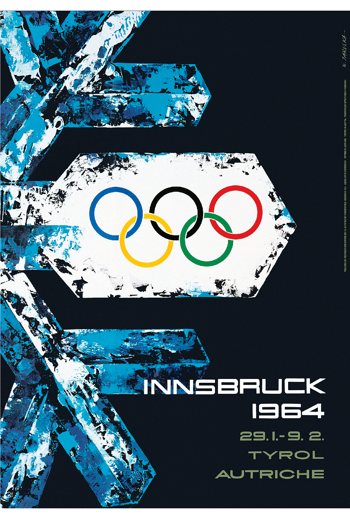 历届冬季奥运会海报吉祥物明信片