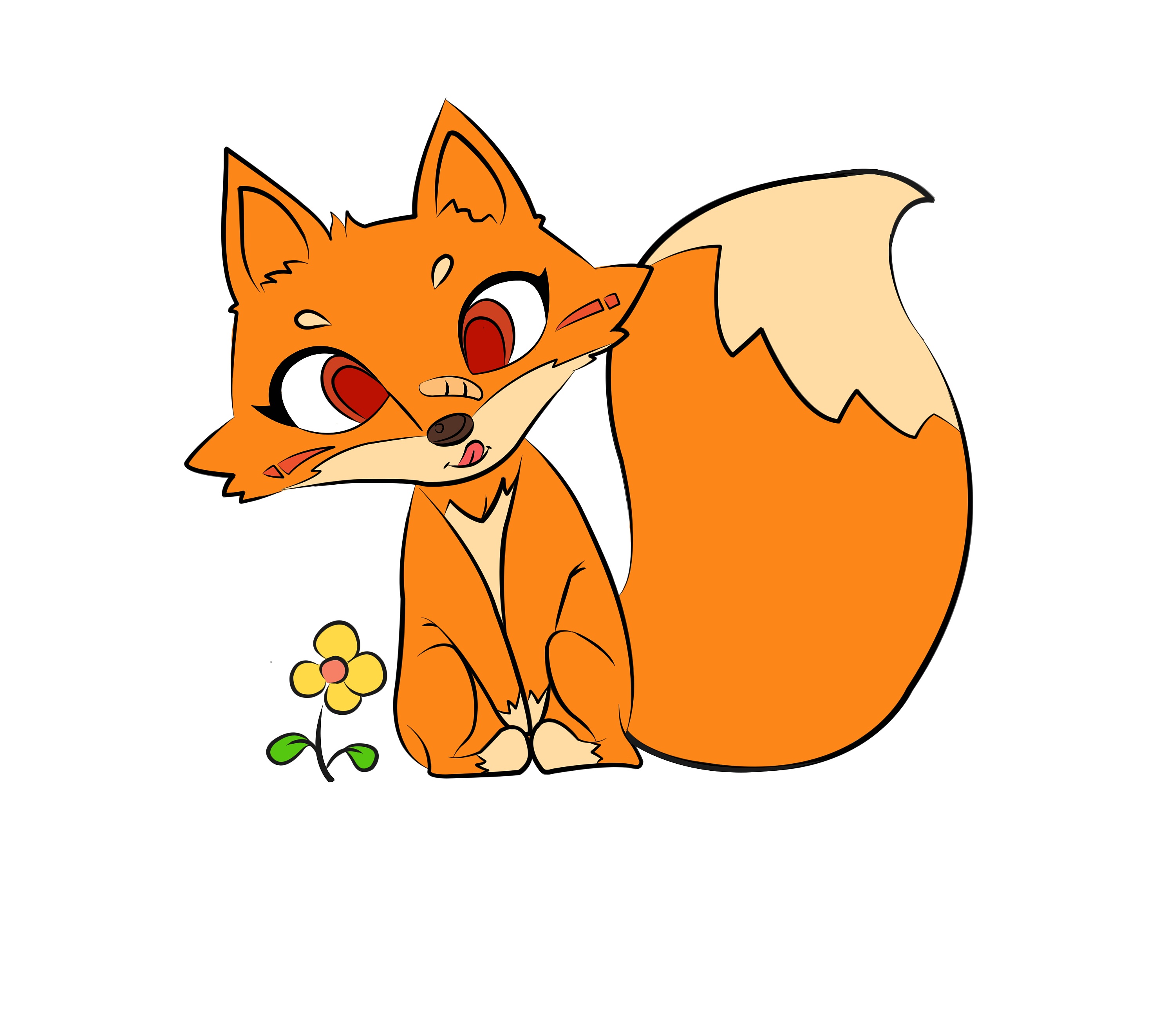 可愛卡通小狐狸PNG圖案素材免費下載 - 尺寸1044 × 1090px - 圖形ID400201152 - Lovepik