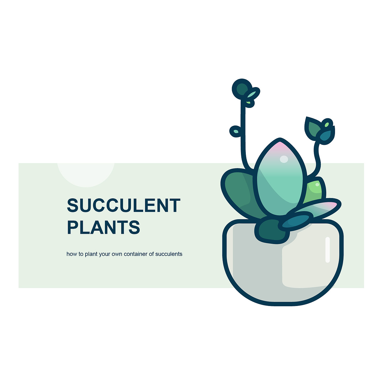 多肉植物扁平风线体插画（图ZMTYwMTc4NDky） - 创作习作 - 站酷设计师一也只有二能动原创素材 - 站酷ZCOOL