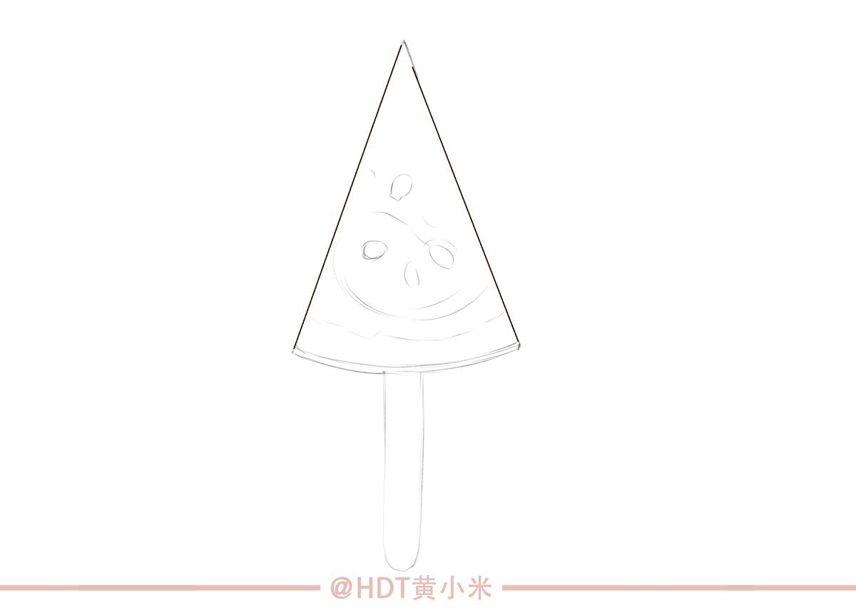 一组噪点写实风格水果插画
