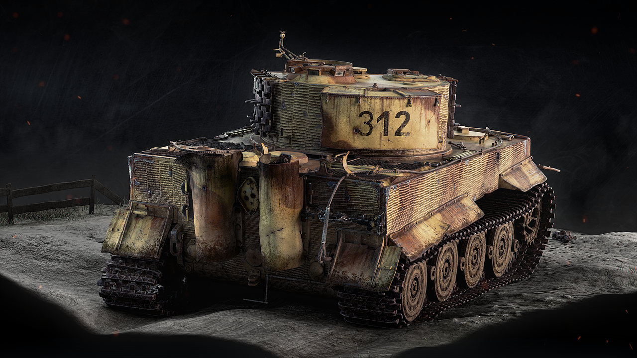 Destroyed Tiger -被摧毁的312号虎-（图ZMzM2NzA0Mjk2） - 场景 - 站酷设计师Ryco_Ryan原创素材 - 站酷ZCOOL