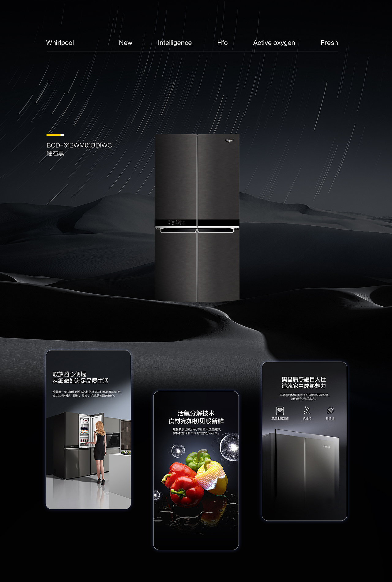 惠而浦冰箱详情（图ZMzA3NTA3ODY0） - 电商 - 站酷设计师YuKi_酱原创素材 - 站酷ZCOOL