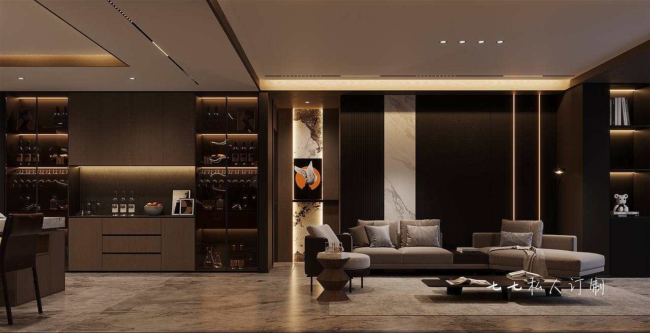 意式輕奢|把極致和優(yōu)雅藏進家里，第一眼就淪陷（圖ZMzY0MTc0ODI0） - 家裝設(shè)計 - 站酷設(shè)計師你的私人定制柒原創(chuàng)素材 - 站酷ZCOOL