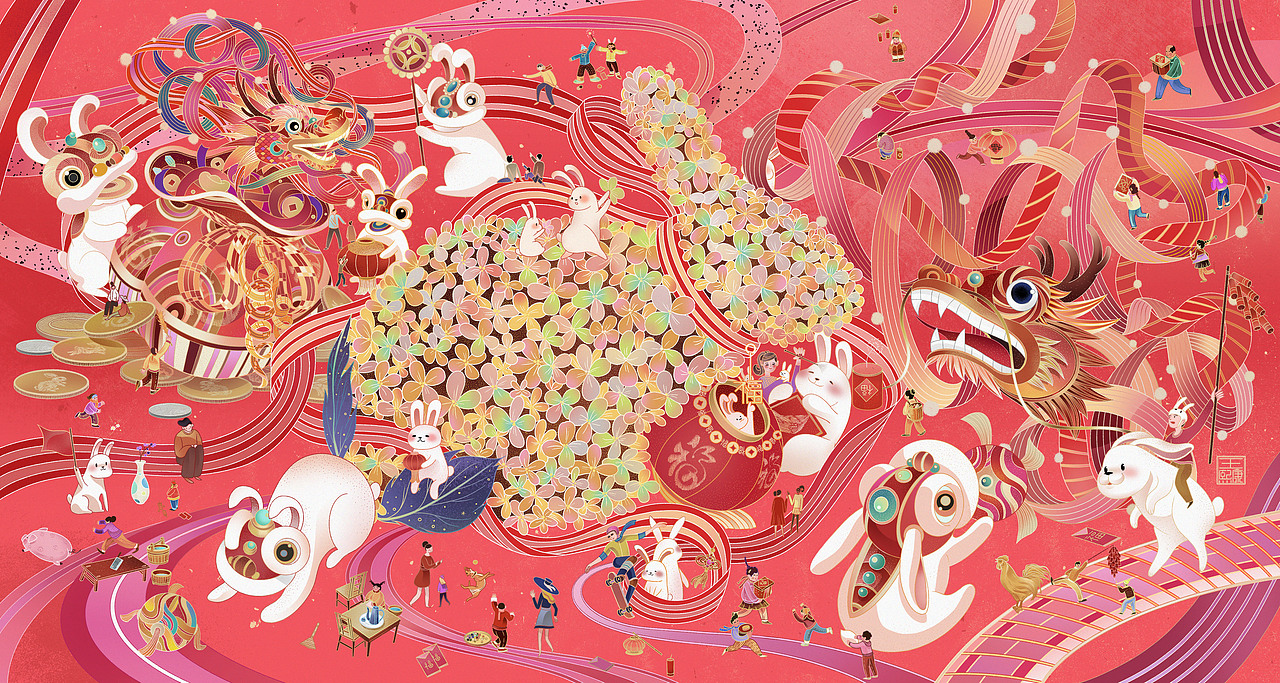 Best wishes 兔 you（图ZMzI1ODk5NjA0） - 艺术插画 - 站酷设计师大王子殿下原创素材 - 站酷ZCOOL
