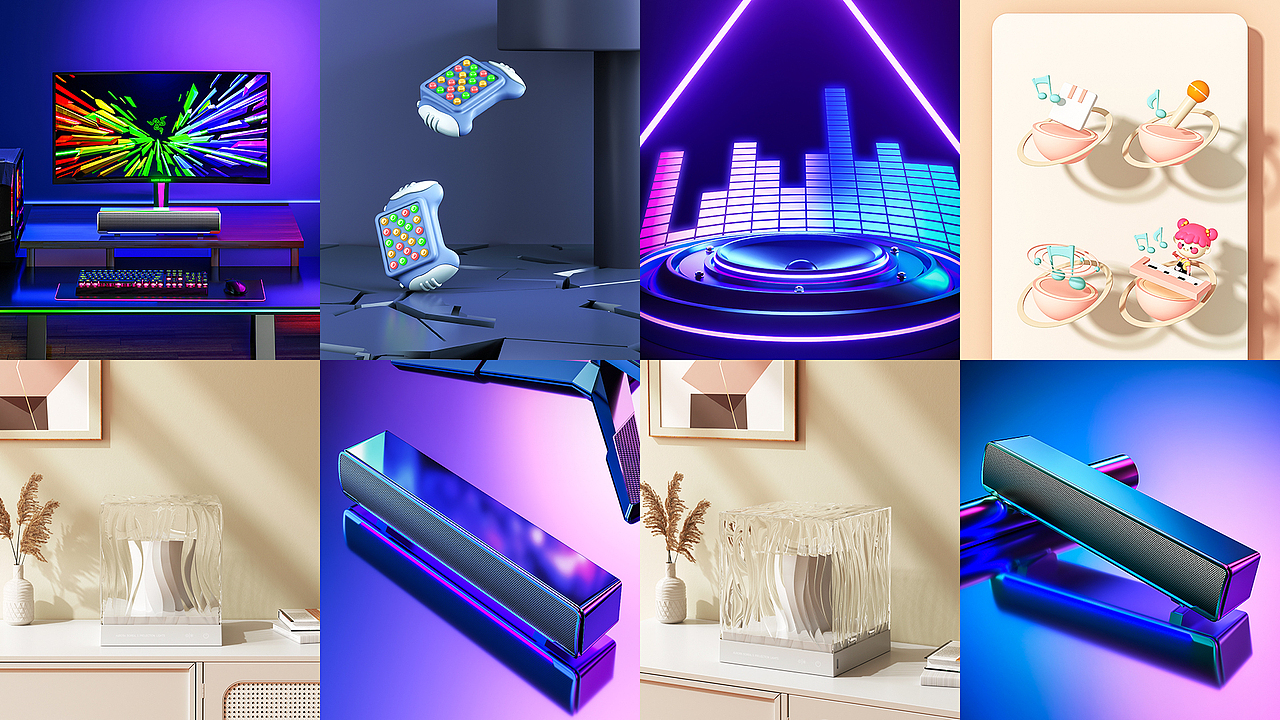 《2023年终C4D产品渲染总结》（图ZMzYwNjI1NzQw） - 产品 - 站酷设计师翻滚吧羊宝宝原创素材 - 站酷ZCOOL